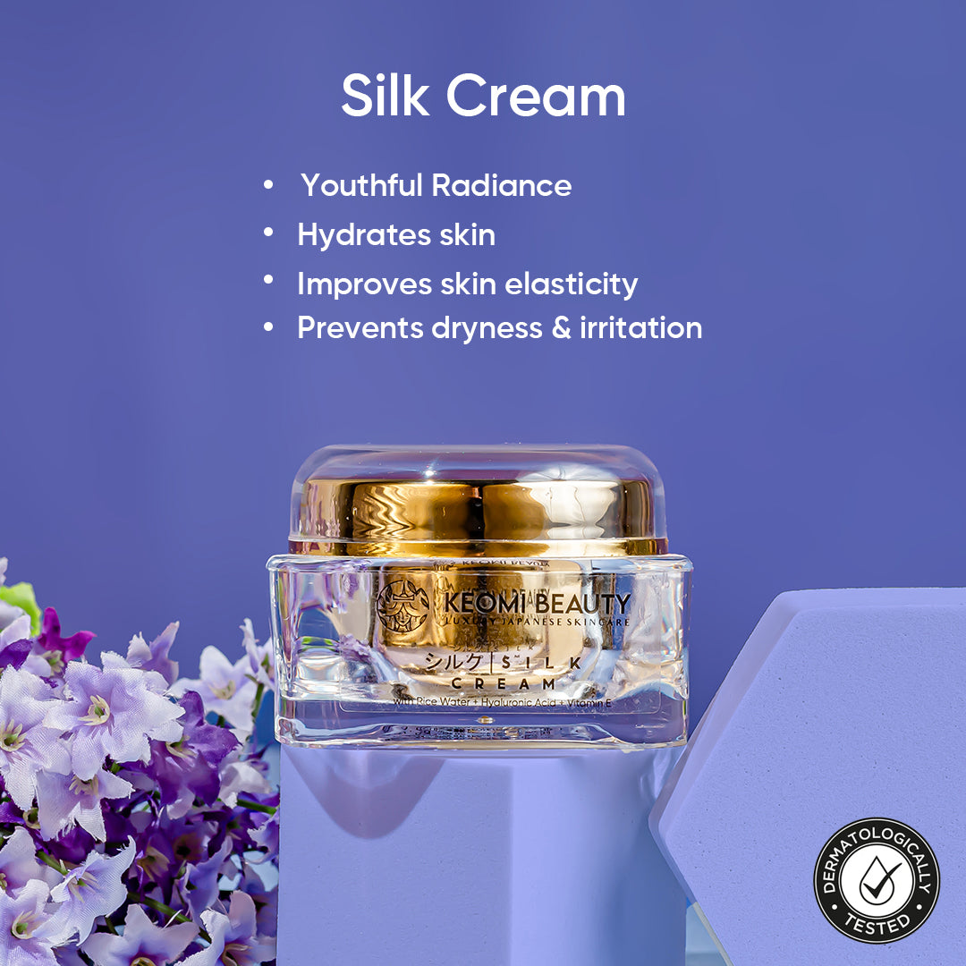 Silk Cream with Rice Water, Ceramides & Hyaluronic Acid – keomi beauty